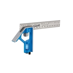 EmpireĀ® True BlueĀ® E255IM Pocket Combination Square, 6 in L x 4.31 in W, Stainless Steel Blade