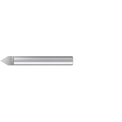 Emuge 1710.06003 1710 Engraving Stylus, 0.04 in Dia Tip, 4 mm L of Cut, Single End