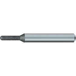 Emuge 1716.100309 1716 Grinding Burr, Round End, 1 mm Dia Head, 9 mm L of Cut, 50 mm OAL