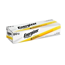 Eveready® EN22 Alkaline Battery, Zinc-Manganese Dioxide, 9 V DC Nominal, 600 mAh Nominal, 9 V DC
