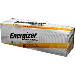 Energizer® EN95 Alkaline Battery, Zinc-Manganese Dioxide, 1.5 V DC Nominal, 20000 mAh Nominal, D