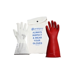 Enespro® KITGC0R0814 KITGC0 Class 0 Voltage Glove Kit, SZ 8, Rubber