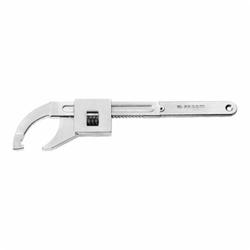 Facom® FA-115A.100 115A Series Adjustable Heavy Duty Precision Hook Spanner Wrench, 3-15/16 in Capacity, 8-15/32 in OAL, Federal GGG-W-665C, Alloy Steel, Satin