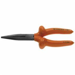 Facom® FA-185.20AVSE VSE Semi Round Needle Nose Plier, Half Round/Serrated Jaw Bi-Metal Jaw, 2-23/32 in L Jaw x 1-3/8 in W Jaw, 7-7/8 in OAL, 3/8 in W Tip
