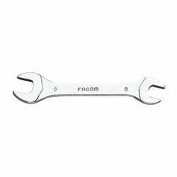Facom® FM-22.10X11 22 Series Short Open End Wrench, Short Wrench, 10 x 11 mm Wrench, Angled/Double Head, 3-7/8 in OAL, Steel, Satin