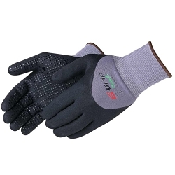 FROGrip F4602S F4602 Glove, Seamless Style, 15 ga Nylon Shell, Black/Gray, Knit Wrist Cuff, Microfoam Nitrile Coating, Resists: Abrasion/Cut/Puncture/Tear