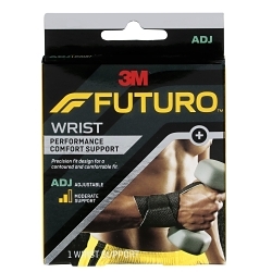 FUTURO™ 7100157279 Infinity Precision Fit Wrap Around Wrist Support, Adjustable, Black