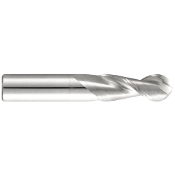 GARR 42582 142B Ball End Center Cutting High Performance End Mill, 3/16 in Dia Cutter, 9/16 in Length of Cut, 2 Flutes, 3/16 in Dia Shank, 2 in OAL, DLC