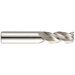 GARR 41203 143M Center Cutting Square End Mill, 1/8 in Dia Cutter, 1/2 in Length of Cut, 3 Flutes, 1/8 in Dia Shank, 1-1/2 in OAL, DLC