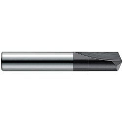 GARR 39001 1500H General Purpose Hard Metal Straight Flute Drill Bit, 2 mm Drill - Metric, 0.0787 in Drill - Decimal Inch, 3XD D Cutting, 2 Flutes, Submicron Grain Solid Carbide