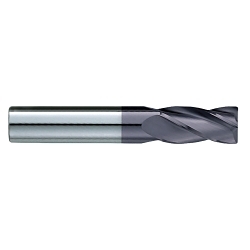 GARR 13057 230MA Center Cutting Square End Standard Length End Mill, 3/32 in Dia Cutter, 3/8 in Length of Cut, 4 Flutes, 1/8 in Dia Shank, 1-1/2 in OAL, TiAlN
