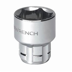 GEARWRENCH® 142360GR Pass-Thru™ Standard Length Socket, 1/2 in, 1-1/8 in, 6 Points