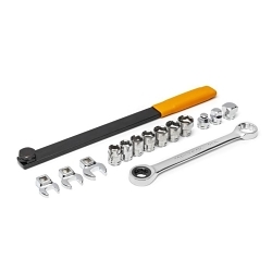 GEARWRENCH® 3680D Ratcheting Serpentine Belt Tool Set, 15 Pieces, Alloy Steel