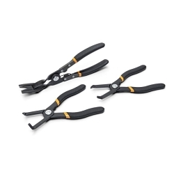 GEARWRENCH® 41850 Offset Push Pin Plier Set, 3 Pieces