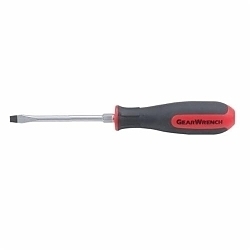 GEARWRENCH® 80014 Screwdriver, 1/4 in Slotted Point, Steel Shank, 10-5/8 in OAL, Black Oxide, ASME B107 15