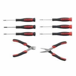 GEARWRENCH® 80058 Mini Screwdriver and Plier Set, 8 Pieces, Black Oxide Tipped
