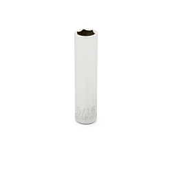 GEARWRENCH® 80119 Deep Length Socket, 1/4 in Square Drive, 5/16 in, 6 Points