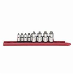 GEARWRENCH® 80291 Professional Driver Socket Bit Set, 1/4 in, 3/8 in Drive, 8 Pieces, Full Polished Chrome, ASME B107.1