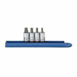 GEARWRENCH® 80320 Professional Driver Socket Bit Set, 1/4 in Drive, 4 Pieces, Polished Chrome, ASME B107.5M
