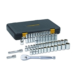 GEARWRENCH® 80700P Mechanics Tool Set, 1/2 in Drive, Teardrop Head, 49 Pieces, Alloy Steel, Polished Chrome