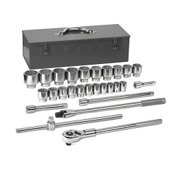 GEARWRENCH® 80880 Mechanics Tool Set, 3/4 in Drive, 27 Pieces, Polished Chrome
