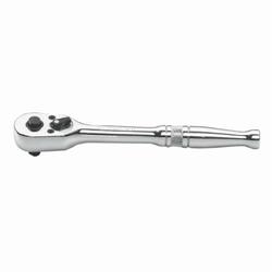 GEARWRENCH® 81014 Hand Ratchet, 1/4 in Drive, Teardrop Head, 5.63 in OAL, Steel, Polished Chrome, ASME B1007.10