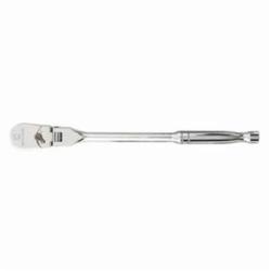 GEARWRENCH® 81215P Flexible Low Profile Hand Ratchet, 3/8 in Drive, Teardrop Head, 11-1/2 in OAL, Steel, Polished Chrome, ASME B107.10