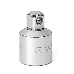 GEARWRENCH® 81354 Standard Socket Adapter, Polished Chrome, 3/8 in Male Drive, 1/2 in Female Drive, Female x Male Adapter, Chrome Alloy Steel