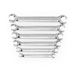 GEARWRENCH® 81907 Regular Length Wrench Set, 6 Pieces, 1/4 to 7/8 in, Polished Chrome