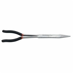 GEARWRENCH® 82005D Double-X⢠Long Nose Plier, Straight Alloy Steel Jaw, 3.15 in L x 0.68 in W Jaw, 13.46 in OAL