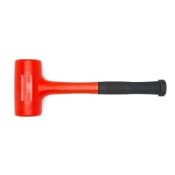GEARWRENCH® 82244 Standard Head Dead Blow Hammer, 14-1/2 in OAL, 2-1/2 in Dia Urethane Face, 54 oz Polyurethane Head, Rubber/Steel Handle