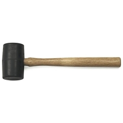 GEARWRENCH® 82259 Mallet, 12 in OAL, 3 in Dia, 16 oz Rubber Head, Hickory Wood Handle
