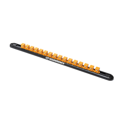 GEARWRENCHĀ® 83126 Magnetic Socket Rail, 1/4 in Drive, 17.1 in OAL