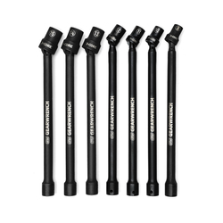 GEARWRENCH® X-Core™ 84980 Pinless Universal Socket Extension Set, 3/8 in Drive, 9 in OAL, 7 Pieces, Black Oxide