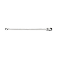 GEARWRENCH® 120XP™ 86111 XL Series Flexible Head Universal Box End Wrench, 11 mm Wrench, 0 deg Offset, 12.9 in OAL, Solid Steel, Polished Chrome, ASME B107.6