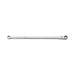 GEARWRENCH® 120XP™ 86112 XL Series Flexible Head Universal Box End Wrench, 12 mm Wrench, 0 deg Offset, 13.8 in OAL, Solid Steel, Polished Chrome, ASME B107.6