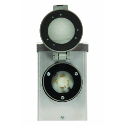 Generac® 6346 Inlet Box, 120, 240 V, 30 A, NEMA 3R NEMA Rating, Aluminum