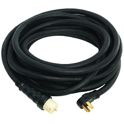 GeneracĀ® Power Systems 6390 Power Cord, 50 ft L Cord, CS6364 Connector, NEMA 14-50 Plug, 6 ga, Rubber