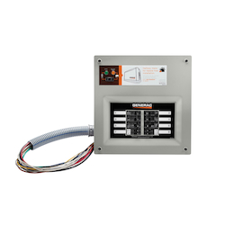 Generac® HOMELINK™ 9854 Manual Transfer Switch Kit, 120/240 V, 50 A, 12000 W Power Rating, 16 Circuits, NEMA 1 Enclosure