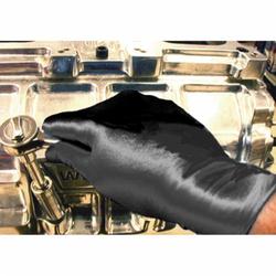 Global Glove 705BPF-L Disposable Gloves, L, Nitrile, Black, 9-1/2 in L, Non-Powdered, Textured/Rough, 5 mil THK, Application Type: Industrial Grade, Ambidextrous Hand