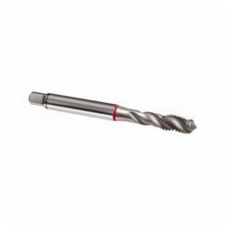 Guhring 9008110025000 Spiral Flute Tap With Red Ring, Right Hand Cutting, M2.5X0.45 Thread, D2/D3 Thread Limit, Semi-Bottoming Chamfer, Right Hand Flute Direction, 3 Flutes, Bright, HSS-E