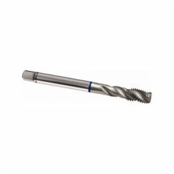 Guhring 9009360200070 Spiral Flute Tap With Blue Ring, Right Hand Cutting, M20x1.5 Thread, D6/D7 Thread Limit, Semi-Bottoming Chamfer, Right Hand Flute Direction, 4 Flutes, Bright, HSS-E-PM