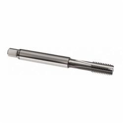Guhring 9009690080000 Spiral Point Tap With White Ring, Right Hand Cutting, M8x1.25 Thread, D4/D5 Thread Limit, Semi-Bottoming Chamfer, 4 Flutes, Bright, Solid Carbide