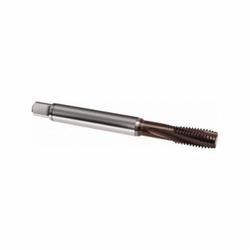Guhring 9010680095250 1068 Spiral Flute Tap, Right Hand Cutting, 3/8-24 Thread, H4 Thread Limit, Semi-Bottoming Chamfer, Right Hand Flute Direction, 3 Flutes, TiAlN Coated, HSS-E-PM