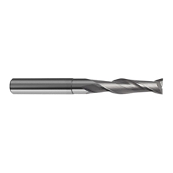 Guhring 9030110050000 3011 Uni-Pro Center Cutting General Purpose XL Long Length Universal Square End Mill, 5 mm Dia Cutter, 30 mm Length of Cut, 2 Flutes, 5 mm Dia Shank, 75 mm OAL, Uncoated