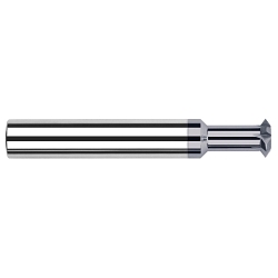 Harvey Tool 16203-C6 Double Angle Cutter, 60 deg, 0.250 in Dia Cutter, 0.072 in W Cutting, Right Hand Cutting, Solid Carbide
