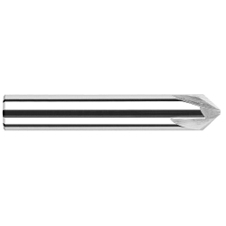 Harvey Tool 18315 Type II Chamfer Cutter, 1/2 in Dia Cutter Head, 30 deg Included Angle, 3 in OAL, Solid Carbide, Uncoated