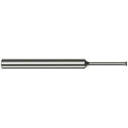 Harvey Tool 57028 Back Deburring Mill, 0.028 in Dia Cutter Head, 0.0200 in W Flat, 2 in OAL, Straight Shank, 0.0029 in W Chamfer