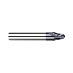 Harvey Tool 75002-C3 Imperial Runner Cutter, 1/32 in Radius, 10 deg, 3/16 in Dia Shank, Solid Carbide