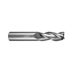 Helical Solutions 01165 H35AL-3 Center Cut Imperial Square End Mill, 1/4 in Dia Cutter, 5/8 in Length of Cut, 3 Flutes, 1/4 in Dia Shank, 2-1/2 in OAL, Uncoated